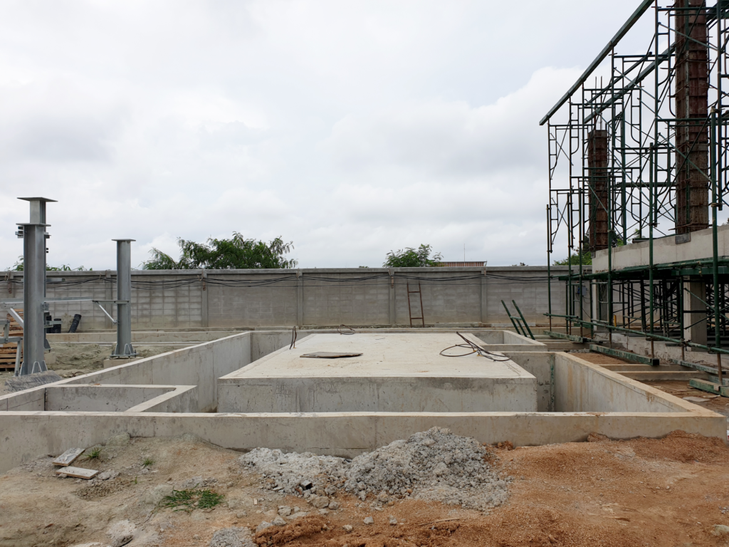 construction-115kv22kv-substation-view-power-transformer-foundation-control-building